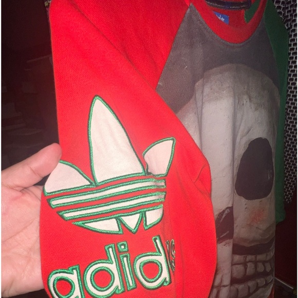 Skeleton Skull Adidas Sweatshirt - Picture 4 of 5
